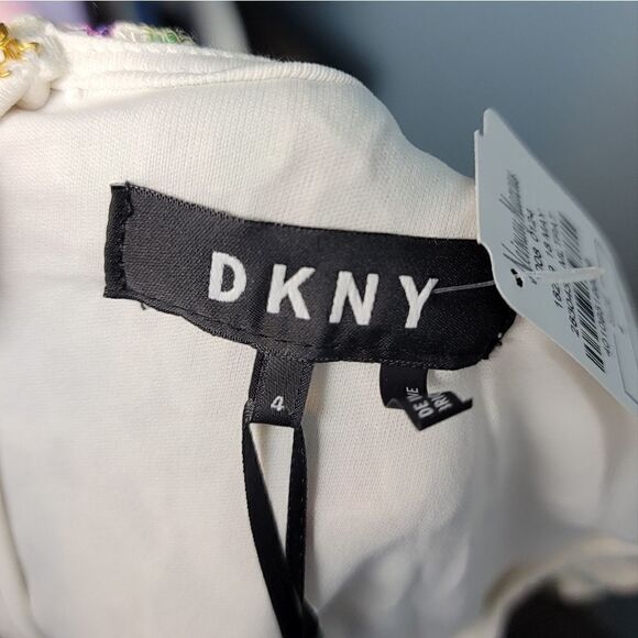 NWT DKNY Floral And Lace Sheath Dress - Picture 10 of 14